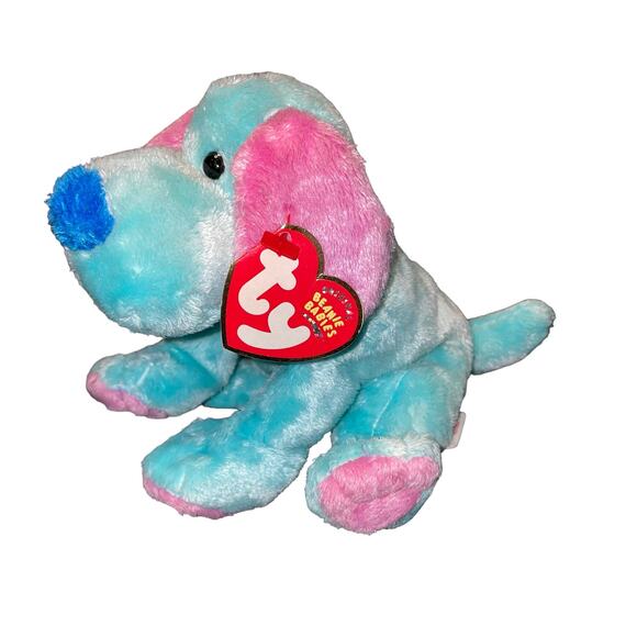 Vintage Ty Beanie Plush Dog Kookie Fantasy Circus Shower Nursery Decor Gift 6" - Picture 2 of 12